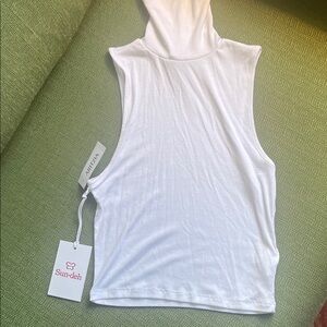 Sun-see White Sleeveless Women's Top from Aritzia